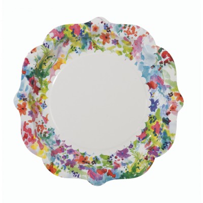 Paper Plates ~ Floral Fiesta