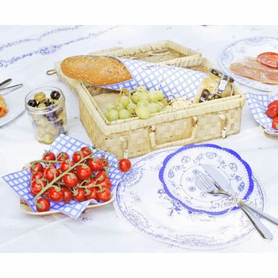 Porcelain Blue Picnic Hamper