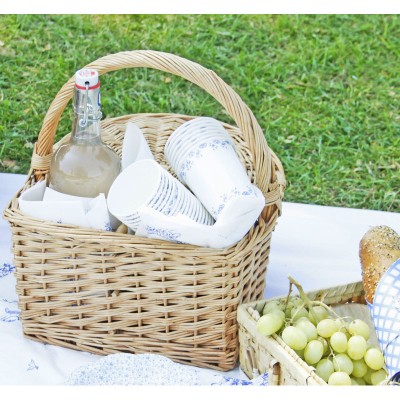 Porcelain Blue Picnic Basket