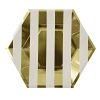 Paper Plates ~ Toot Sweet Gold Stripe