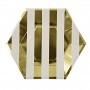 Paper Plates ~ Toot Sweet Gold Stripe