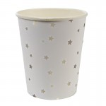 Paper Cups ~ Toot Sweet Silver Stars