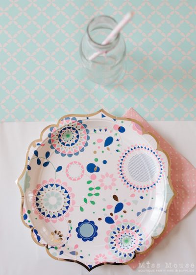 Toot Sweet Floral Plates