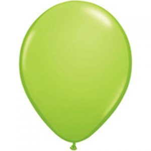 Lime Green Mini Balloons by Qualatex are a small 5" in size.