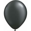 Pearl Onyx Black Mini Balloons are a small 5" size.
