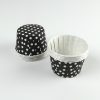 Serving Cups ~ Black Polkadot