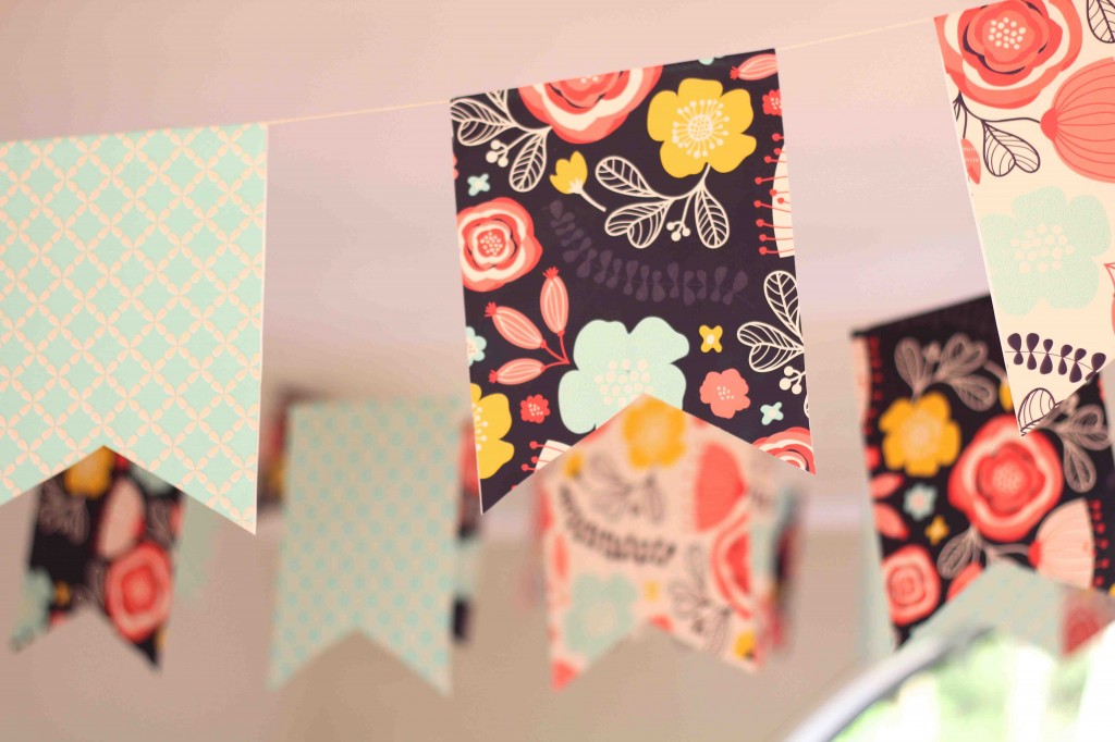 DIY Party Supplies Pennant Bunting Complete