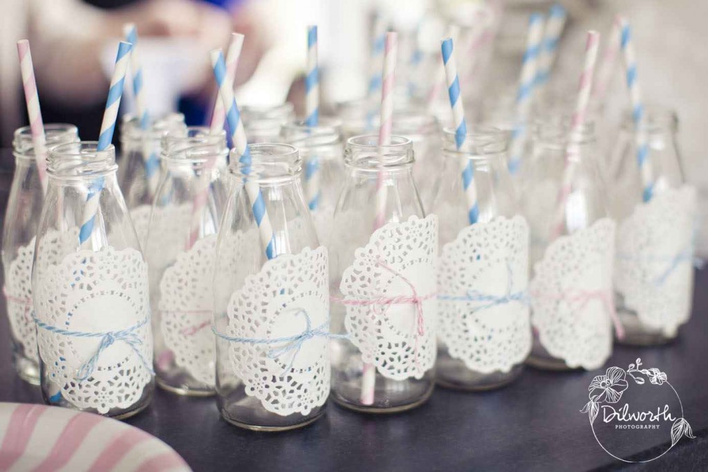 Baby Shower Ideas Mini Milk Bottles