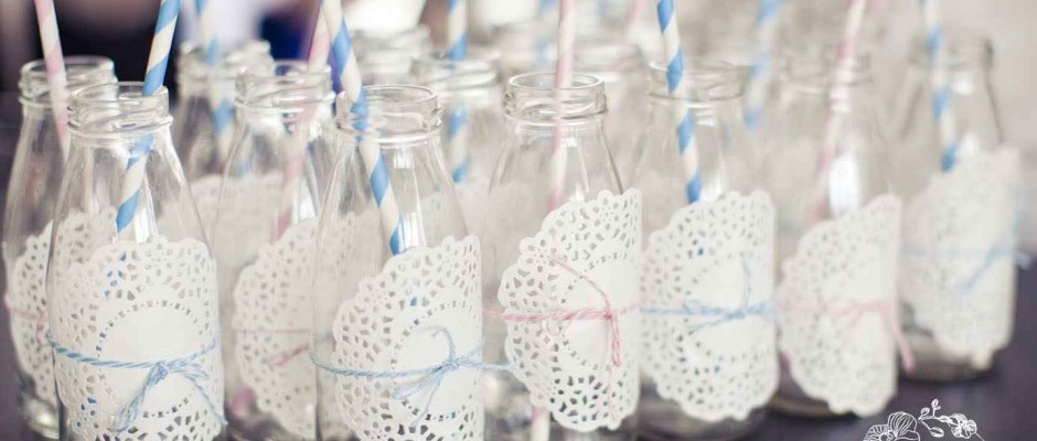 Baby Shower Ideas Mini Milk Bottles