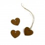 Mini Heart Tags ~ Kraft