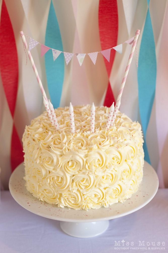 Carnival Party Cake with Cake Bunting