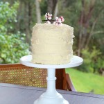 White Milk Glass Cake Stand