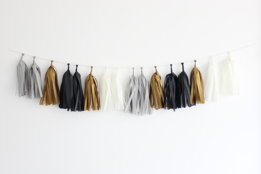 Tassel Garland ~ Tuxedo