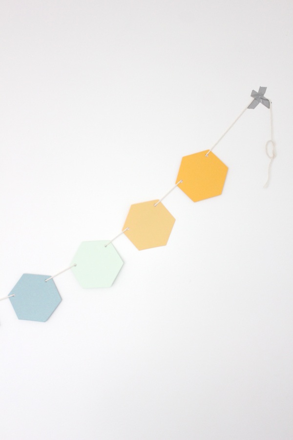 Hexagon Honeycomb Garland ~ Poolside