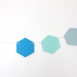 Hexagon Honeycomb Garland ~ Poolside