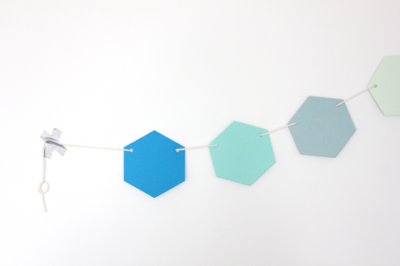 Hexagon Honeycomb Garland ~ Poolside