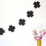 Swiss Cross Garland ~ Black