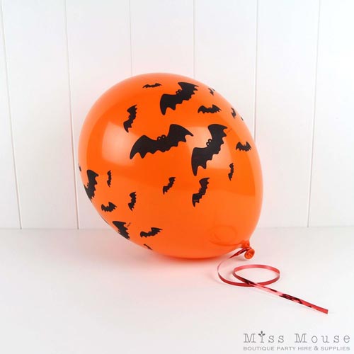 Orange Bats Balloons