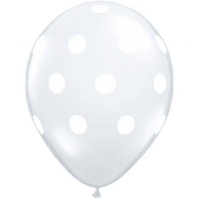 Diamond Clear Big Polka Dots Balloons