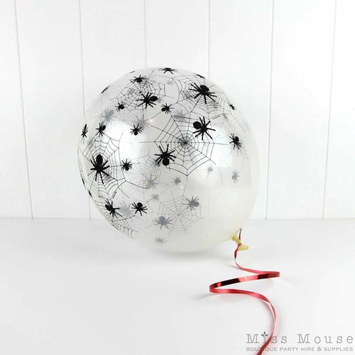 Spider Web Balloons for Halloween party