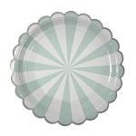 Paper Plates ~ Mint Stripe