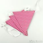 Polkadot Bunting Flags ~ Pink