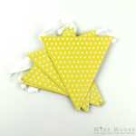 Polkadot Bunting Flags ~ Yellow