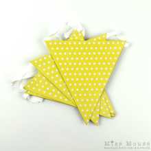 Polkadot Bunting Flags ~ Yellow