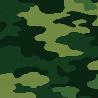 Use the Camouflage paper napkins for your army or hunting party!