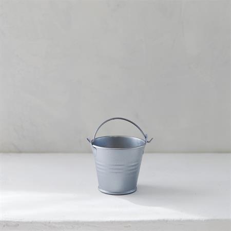 Mini Tin Pail ~ Silver