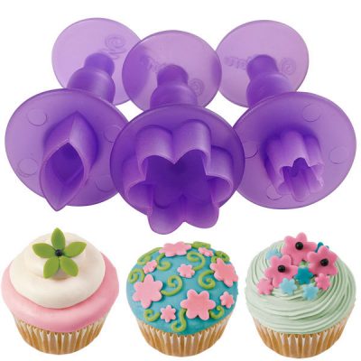 Mini Fondant Cut-Outs Set ~ Flower & Leaf