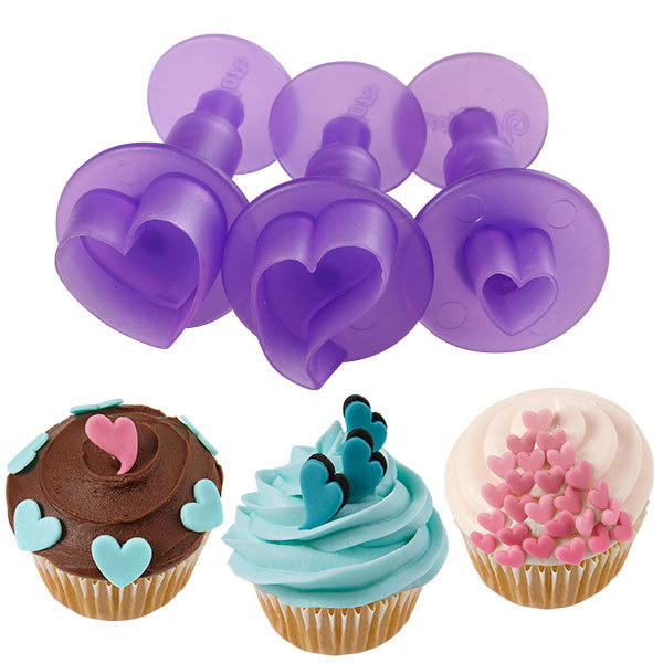 Mini Fondant Cut-Outs Set ~ Hearts