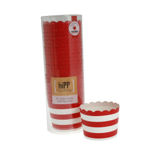 Baking Cups ~ Red Stripe