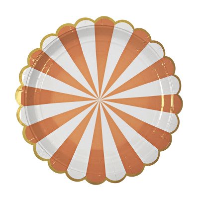 Paper Plates ~ Toot Sweet Orange