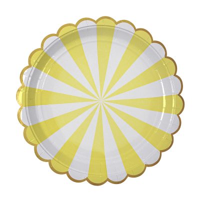 Paper Plates ~ Toot Sweet Yellow