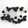 Felt Ball Garland ~ Black