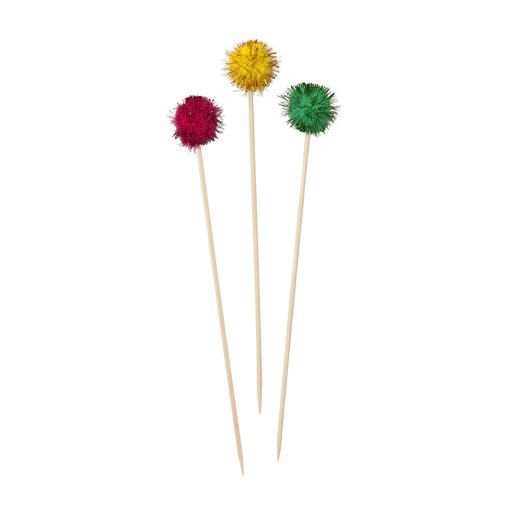 Floral Fiesta Pom Pom Picks