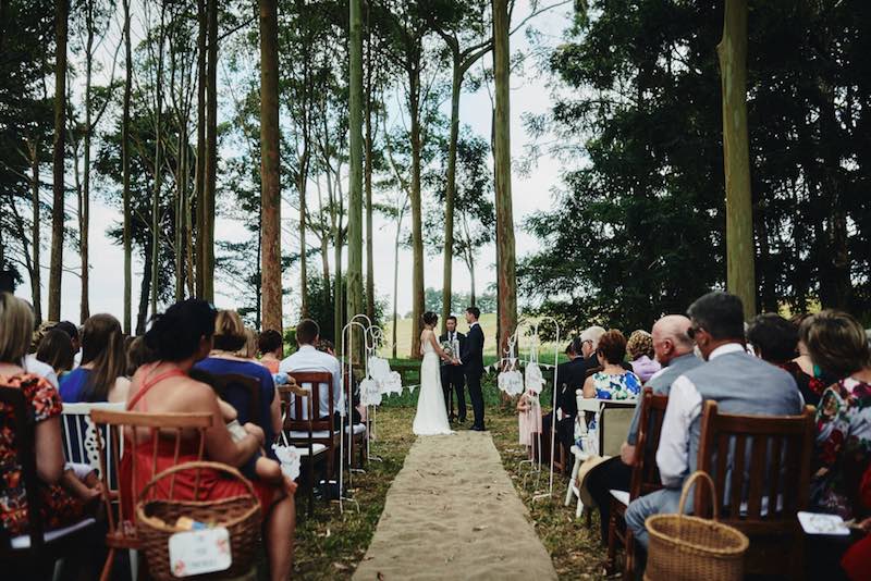 Outside Ceremony Rustic Wedding Ideas