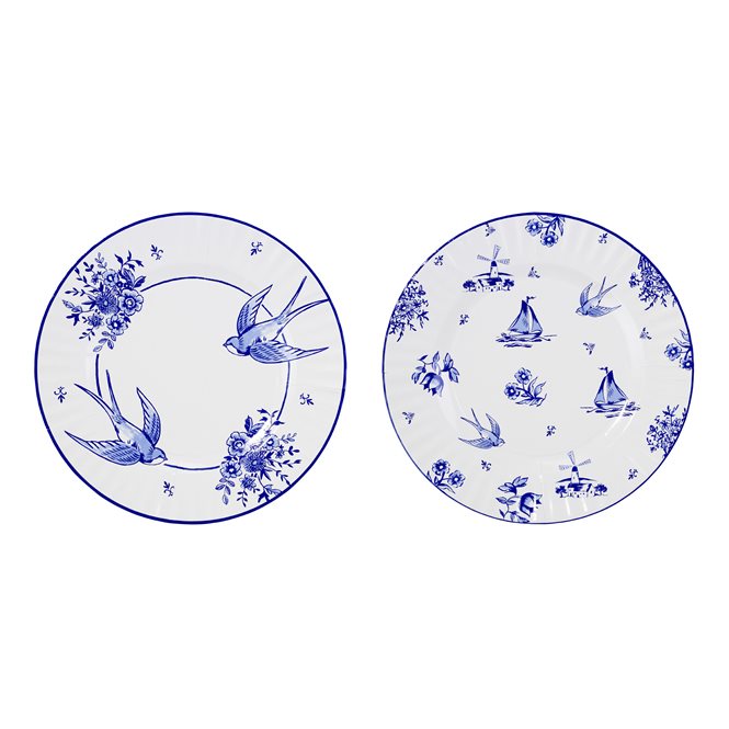 Large Plates 27cm ~ Porcelain Blue