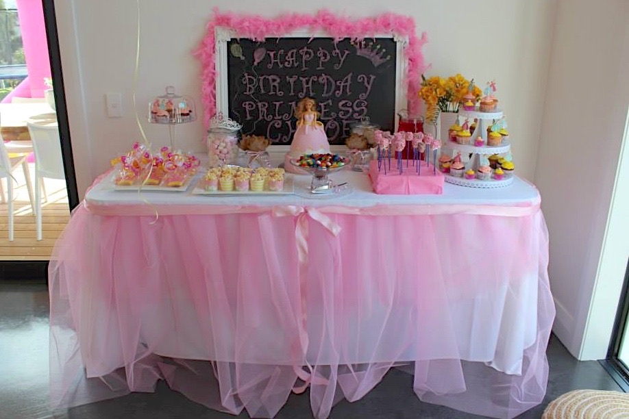 Princess Party Food and Dessert Buffet