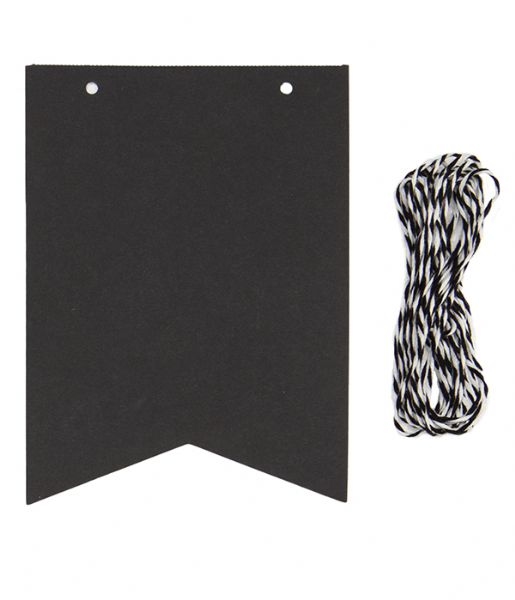 Chalkboard Paper Flags