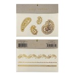 Gold Paisley Tattoos