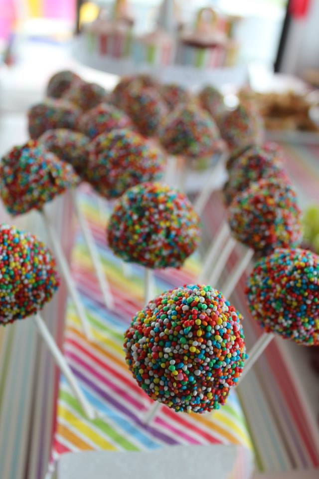 Rainbow Cake Pops