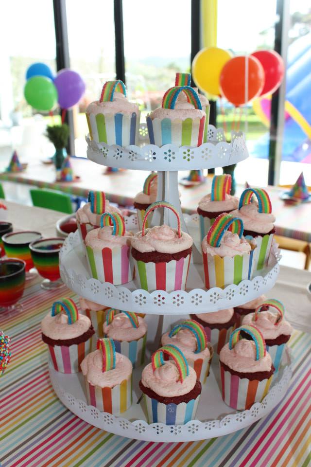 Rainbow Cupcakes