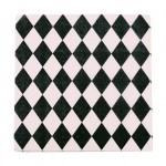 Harlequin Rose Paper Napkins