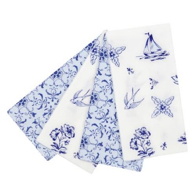 Party Porcelain Blue Picnic Napkins