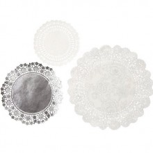 Party Porcelain Silver Doilies