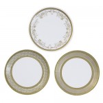 Party Porcelain Gold Canape Plates