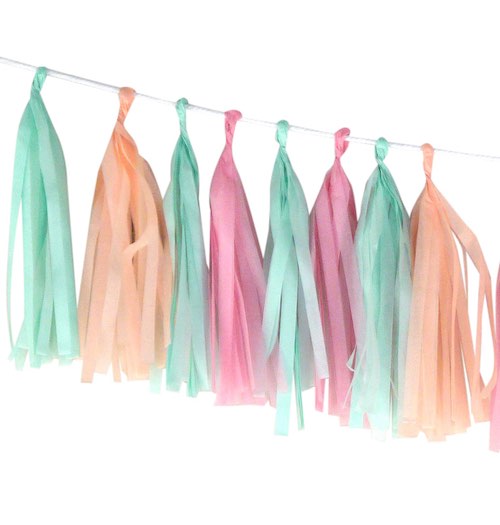 DIY Tassel Garland ~ Pastel