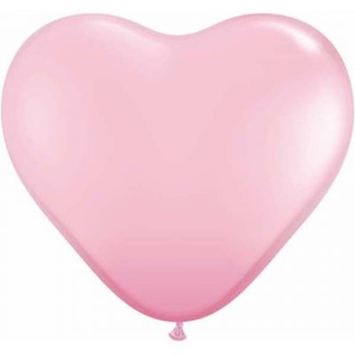 Pink Heart Latex Balloons